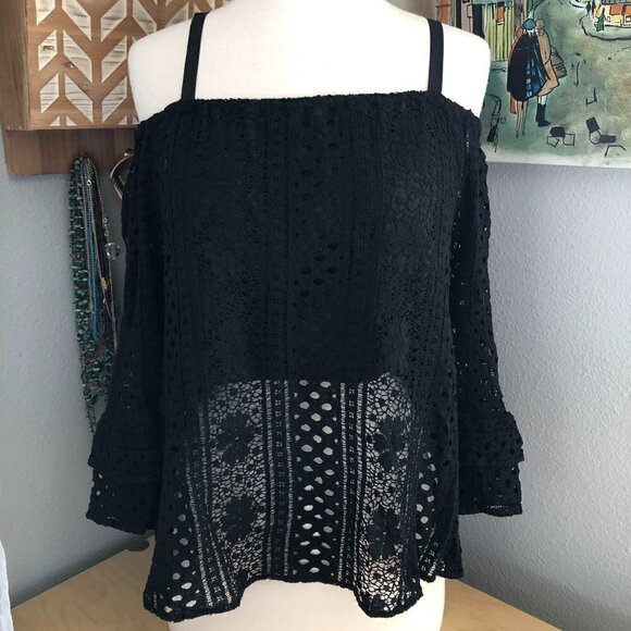 Parker Tops - PARKER Eyelet Lace Blouse